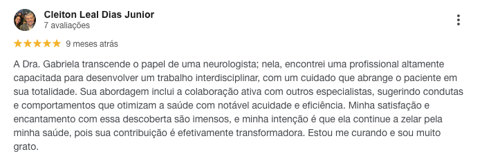 Avaliação de paciente 5