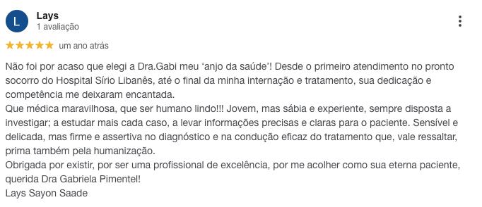 Avaliação de paciente 2