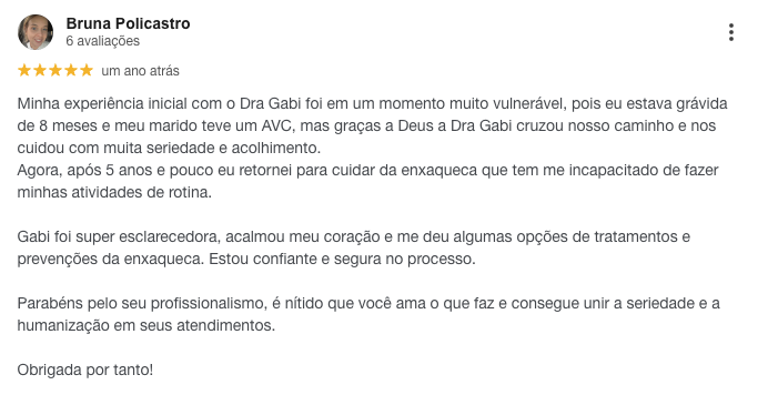 Avaliação de paciente 3