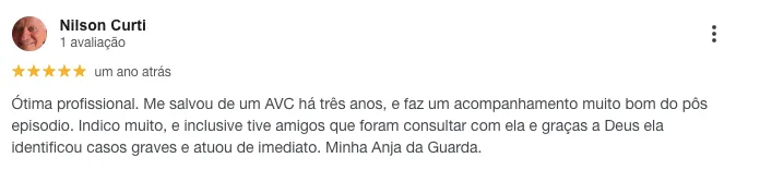 Avaliação de paciente 20