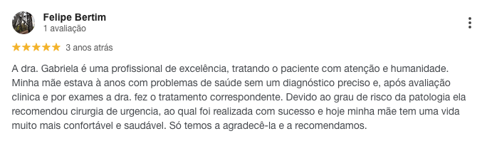 Avaliação de paciente 8