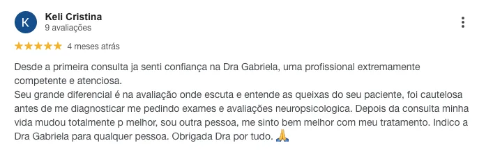 Avaliação de paciente 11