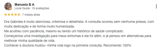 Avaliação de paciente 12