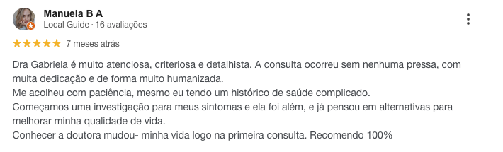 Avaliação de paciente 12